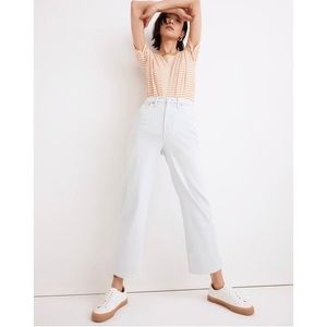 NWT Madewell The perfect vintage wide leg cropped jeans